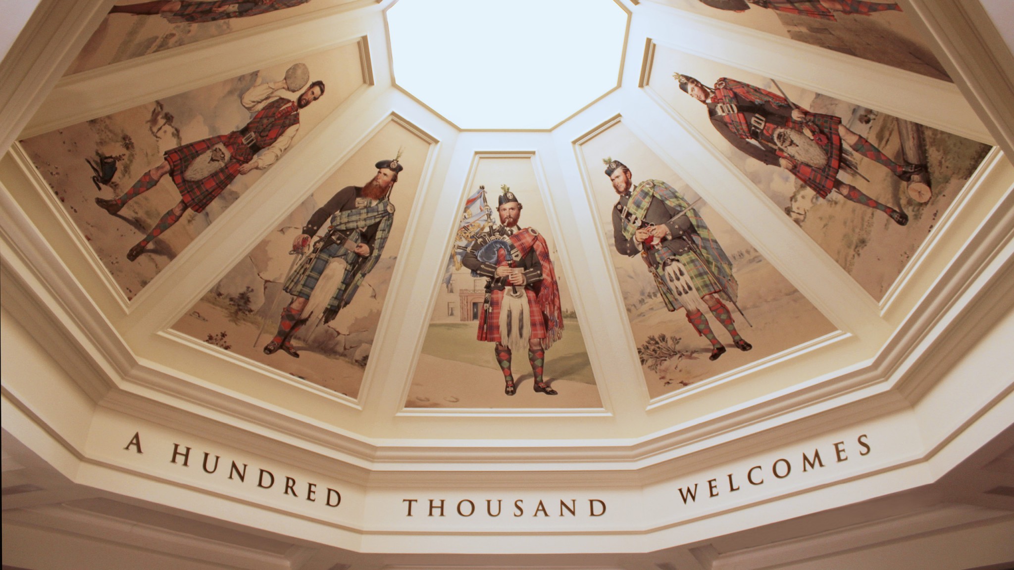 Image of Ceiling decoration at the Highland Games Pavilion