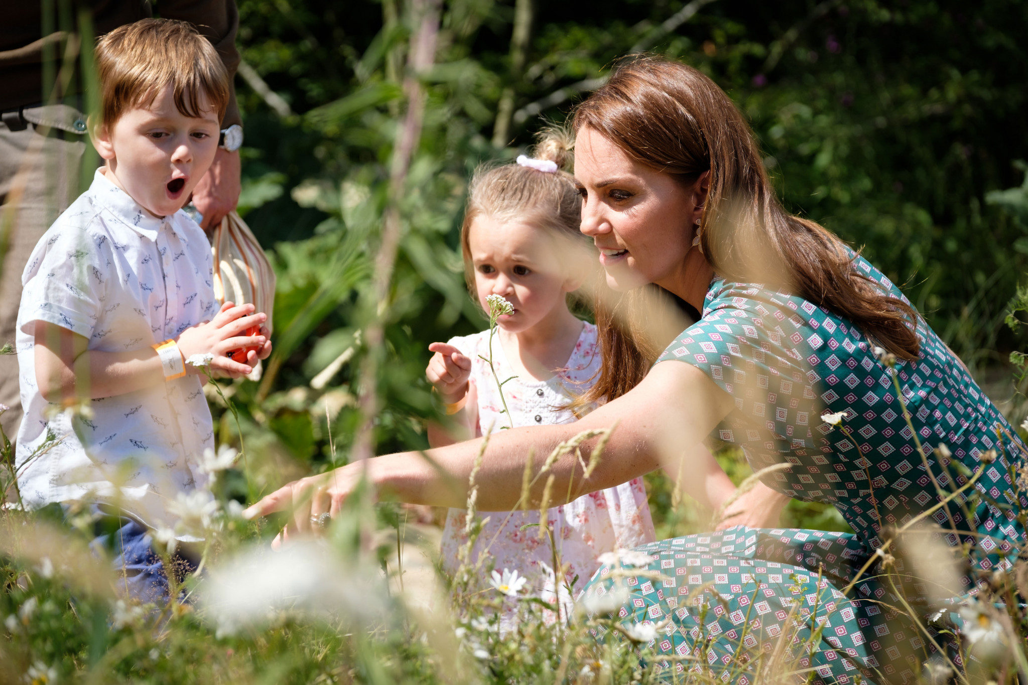 A photo of The Duchess of Cambridge and children