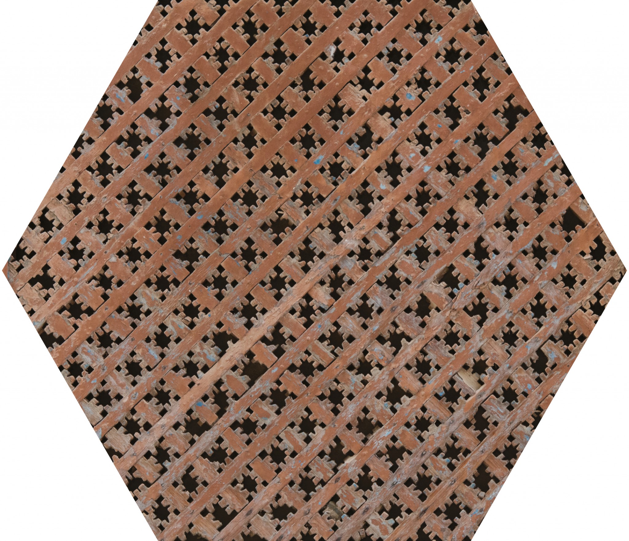 Closeup image of a pattern in wooden