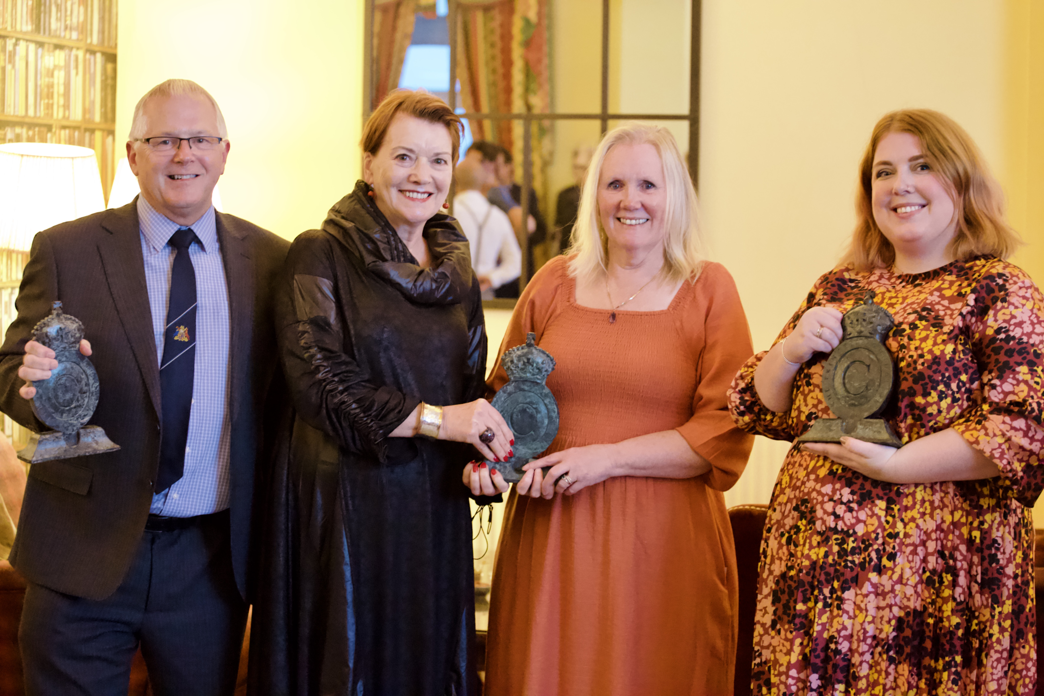 Pictured (left to right) are award-winners Kevin Murch of CG Fry & Son, Ann Darlington and Sue Turner of Tornagrain Community Association and Tash Priddle of Places For People (by