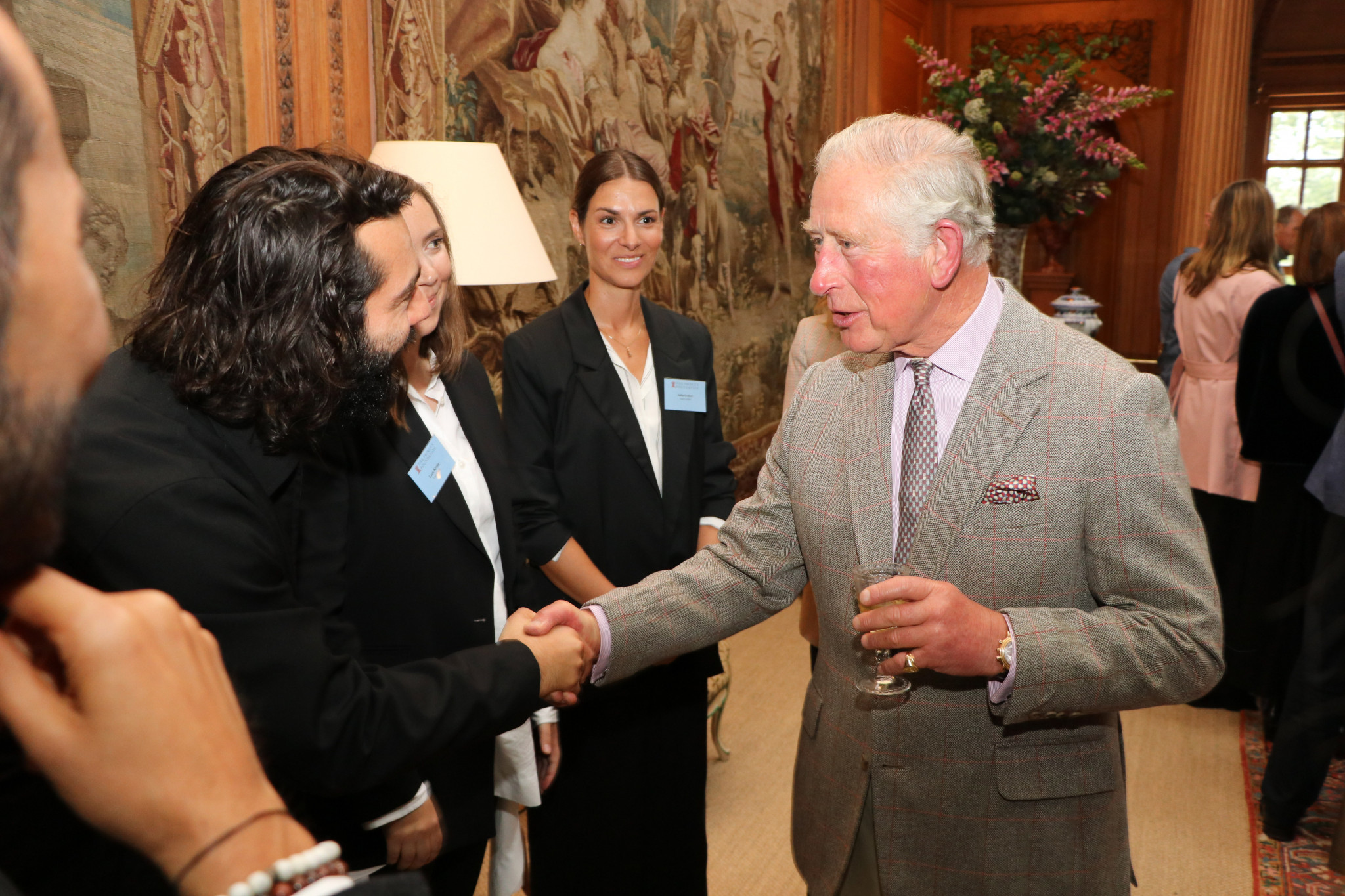 HRH The Prince of Wales meets Berlin-based designer Ashley Marc Hovellea