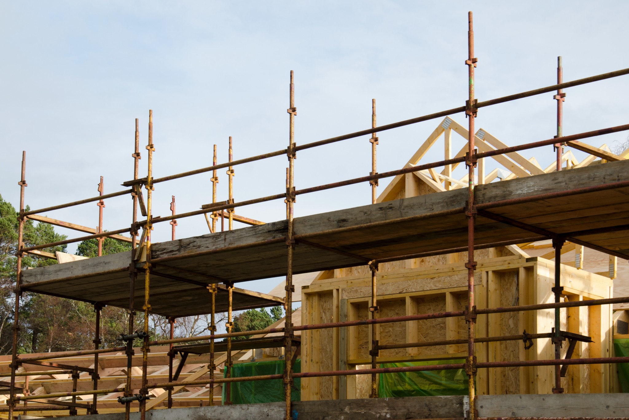 Image of Braemar's visitors centre being built